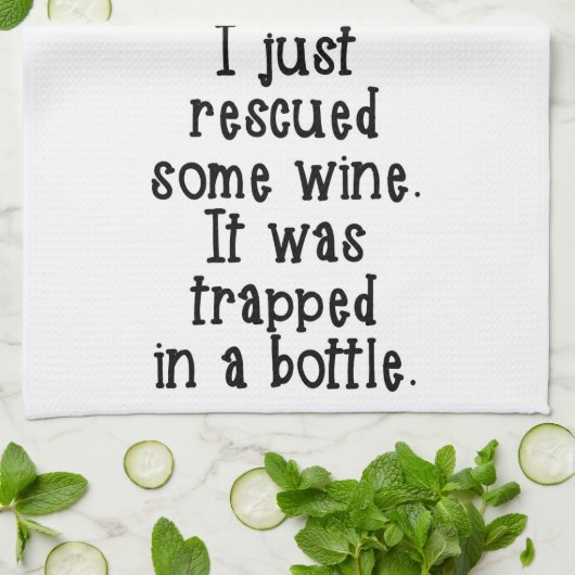 私はちょうどワインの台所タオルを救助しました キッチンタオル (折り畳み)