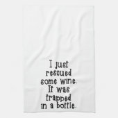 私はちょうどワインの台所タオルを救助しました キッチンタオル (縦)