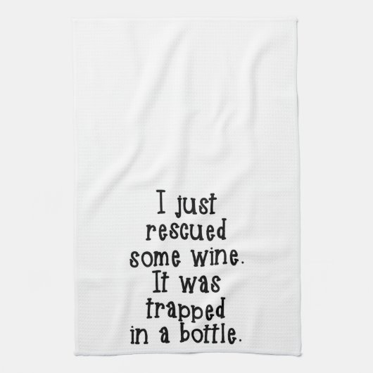 私はちょうどワインの台所タオルを救助しました キッチンタオル (縦)