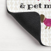 私はちょうどワインを飲み及び私のウインナーをかわいがりたいと思います マウスパッド (コーナー)