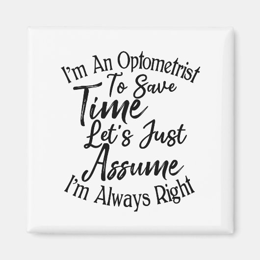 私はちょうど仮定する時救間には眼科医である マグネット (正面)