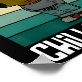 私はちょうど冷たいトランプおもしろいミームおもしろい犬恋人 ポスター (角)