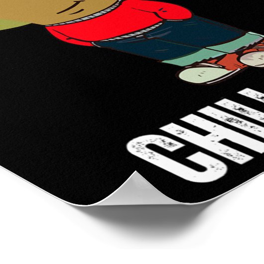 私はちょうど冷たいトランプおもしろいミームおもしろい犬恋人 ポスター (角)