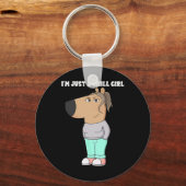 私はちょうど冷たい女の子のミームおもしろいチル3 キーホルダー (正面)