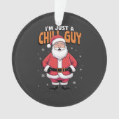 私はちょうど冷たい男のミームクリスマス2025 おもしろい オーナメント (正面)