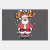 私はちょうど冷たい男のミームクリスマス2025 おもしろい ラッピングペーパーシート (正面2)