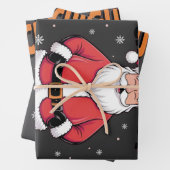 私はちょうど冷たい男のミームクリスマス2025 おもしろい ラッピングペーパーシート (インサイチュ)