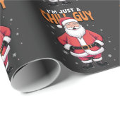 私はちょうど冷たい男のミームクリスマス2025 おもしろい ラッピングペーパー (ロールコーナー)