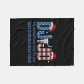 私はちょうど冷たい男のミームトランプおもしろいダンス2024 Pだ フリースブランケット (正面(横))