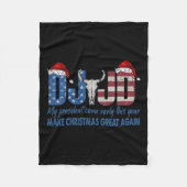 私はちょうど冷たい男のミームトランプおもしろいダンス2024 Pだ フリースブランケット (正面)