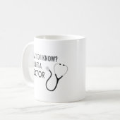 私はちょうど医者です コーヒーマグカップ (正面左)