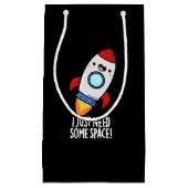 私はちょうど宇宙ロケットプおもしろいン暗いBGが必要だ スモールペーパーバッグ (正面)