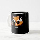 私はちょうど実際にキツネを良い好みますか。 ツートーンマグカップ (正面左)