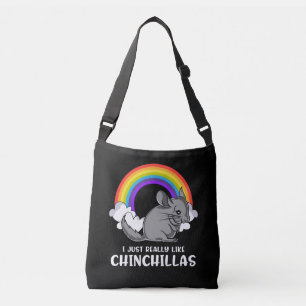 私はちょうど実際にチンチラのかわいいペットを好みます クロスボディバッグ