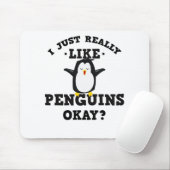 私はちょうど実際にペンギンの引用文を好みます マウスパッド (マウス)