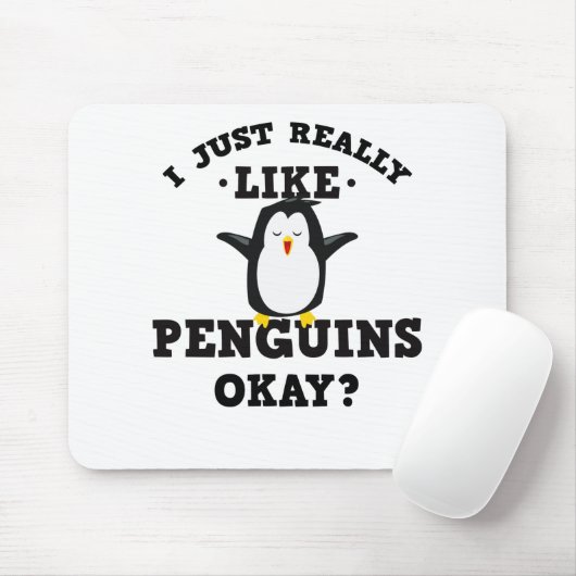 私はちょうど実際にペンギンの引用文を好みます マウスパッド (マウス)