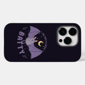私はちょうど少しバティ面白いハロウィーンのこうもりパンだ Case-Mate iPhoneケース (裏面 (横))