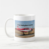 私はちょうど平らな熱狂するです: ヤクの航空機 コーヒーマグカップ (左)