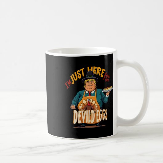 私はちょうど悪魔の卵の切り株のためにここにおもしろいいる コーヒーマグカップ (右)