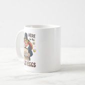 私はちょうど悪魔の卵の切り株のためにここにおもしろいいる コーヒーマグカップ (正面左)