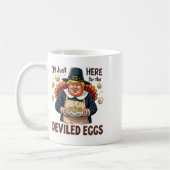 私はちょうど悪魔の卵の切り株のためにここにおもしろいいる コーヒーマグカップ (左)