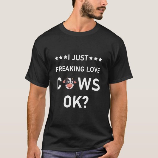 私はちょうど愛の牛を自由に – 愛の牛農業 Tシャツ (正面)
