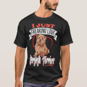 私はちょうど愛ノーフォークテリア犬の犬1 Tシャツ (正面)
