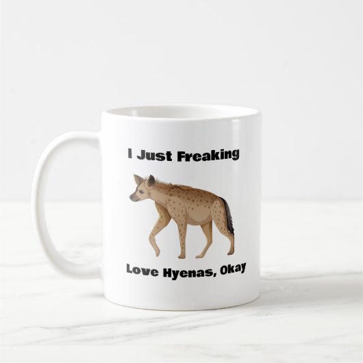 私はちょうど愛Hyenas、オーケーCoffee Mugを自由に コーヒーマグカップ (左)