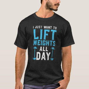 私はちょうど持ち上げたいウェイトフィットネストレーニングBodybu Tシャツ