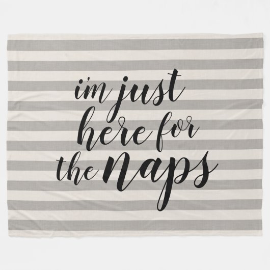 私はちょうど昼寝のために フリースブランケット (正面(横))