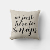 私はちょうど昼寝のために |素朴アイボリー クッション (正面)