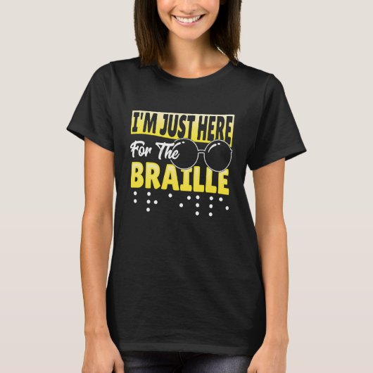 私はちょうど点字のために Tシャツ (正面)