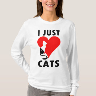 私はちょうど猫を愛します Tシャツ