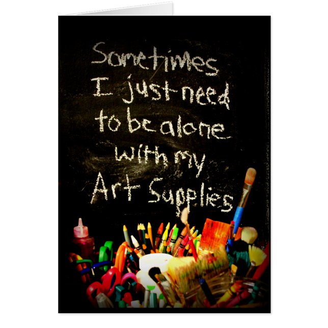 私はちょうど私の芸術の供給とだけである必要があります (正面)