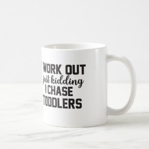 私はちょうど私は幼児を追跡する冗談を取り出す – Mom Mug コーヒーマグカップ