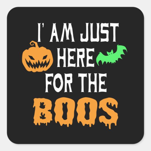 私はちょうど退屈しのぎにここにいる スクエアシール (正面)