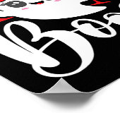 私はちょうどBoosかわいい幽霊おもしろい女性ハのためにここにいる ポスター (角)