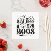 私はちょうどBoosのためにここに来ている スタンダードカクテルナプキン (インサイチュ)