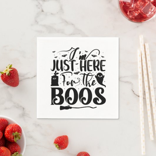 私はちょうどBoosのためにここに来ている スタンダードカクテルナプキン (インサイチュ)