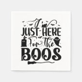 私はちょうどBoosのためにここに来ている スタンダードカクテルナプキン (正面)