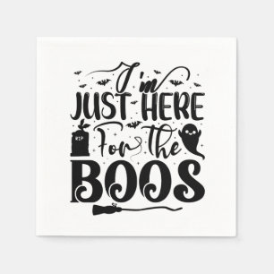 私はちょうどBoosのためにここに来ている スタンダードカクテルナプキン