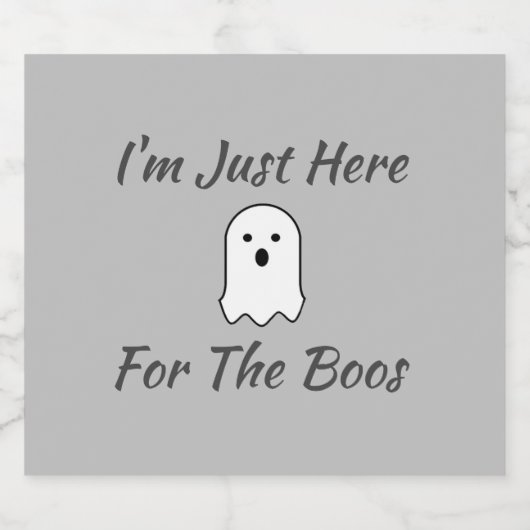 私はちょうどBoosのためにここに来ている ビールラベル (シングルラベル)