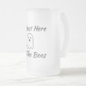 私はちょうどBoosのためにここに来ている フロストグラスビールジョッキ (正面右)