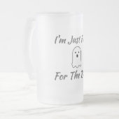 私はちょうどBoosのためにここに来ている フロストグラスビールジョッキ (正面左)