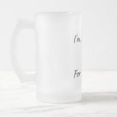 私はちょうどBoosのためにここに来ている フロストグラスビールジョッキ (左)