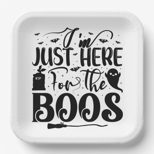 私はちょうどBoosのためにここに来ている ペーパープレート (正面)