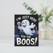 私はちょうどBoosの幽霊のためにここにいるおもしろい ポストカード (スタンド正面)