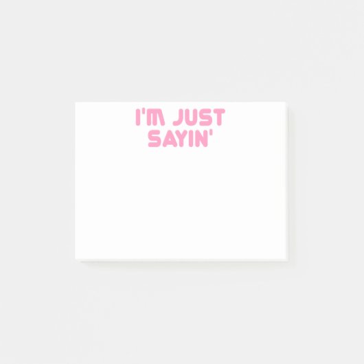 私はちょうどsayinです ポストイット (正面)