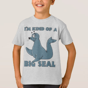 私はちょっと大きいシールです Tシャツ