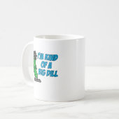 私はちょっと大きいディルのおもしろいなしゃれのマグです コーヒーマグカップ (正面左)